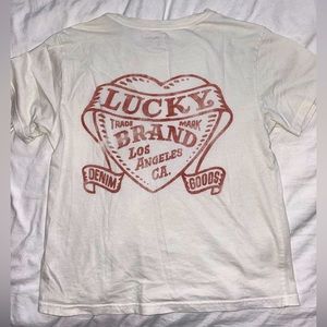 Lucky Brand Tattoo Heart Graphic Tee